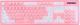 Tastatura USB Xtrike KB706P gejmerska belo povrsinsko osvetljenje roze