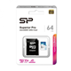 Memorijska kartica microSDXC 64GB U3 SR104 + sd adapter C10 Silicon Power
