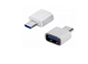 Adapter USB na Type C srebrni