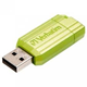 USB flash 16GB 2.0 pintstripe Verbatim zeleni