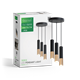 GREEN TECH LED VISILICA GU10 X3 CRNO-ZLATNA