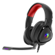 Slušalice Marvo HG8958 gejmerske sa mikrofonom i RGB osvetljenjem crno/crvene